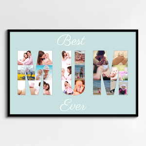 Créez une Collage Photo pour la Meilleure Maman avec votre Message Personnalisé Créez une Collage Photo pour la Meilleure Maman avec votre Message Personnalisé