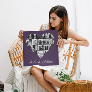 Créez une élégante toile-cœur personnalisée pour vos souvenirs romantiques Créez une élégante toile-cœur personnalisée pour vos souvenirs romantiques