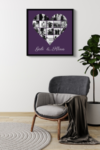 Créez une élégante toile-cœur personnalisée pour vos souvenirs romantiques Créez une élégante toile-cœur personnalisée pour vos souvenirs romantiques