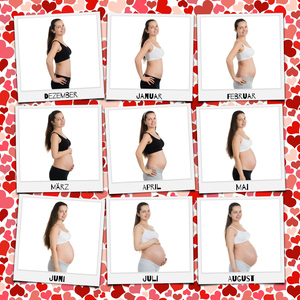 Collage Photo Babybauch Polaroid - Personnalisez votre souvenir de grossesse Collage Photo Babybauch Polaroid - Personnalisez votre souvenir de grossesse