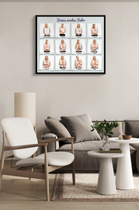 Fotocollage „Dein erstes Jahr“ im Polaroidstil – Poster 50x60cm