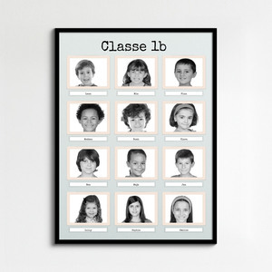Collage Foto Retro B/N Classe 1b: Personalizza e Regala! Collage Foto Retro B/N Classe 1b: Personalizza e Regala!