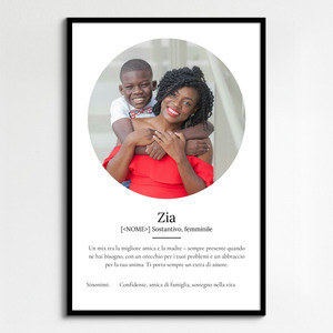 Crea un Poster Definitivo per la tua Zia con Foto e Testo Personalizzato