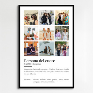 Crea il tuo Poster "Herzensmensch" personalizzato e unico