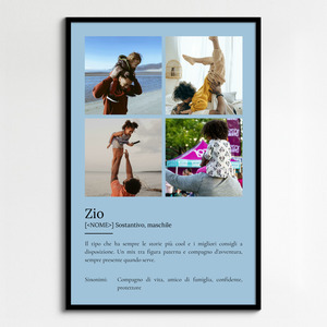 Crea il tuo poster zio personalizzato con foto e testo esclusivo!