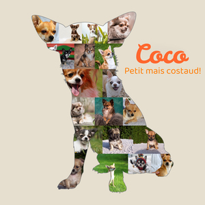 Collage Personnalisée Chihuahua - Créez de Touchants Souvenirs Visuels Collage Personnalisée Chihuahua - Créez de Touchants Souvenirs Visuels