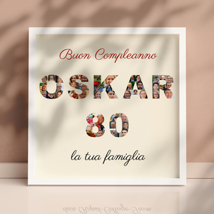 Crea una Collage Testuale Speciale per il Compleanno - Personalizza Ora!