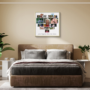 Créez un poster collage cœur personnalisé pour Mamie Créez un poster collage cœur personnalisé pour Mamie