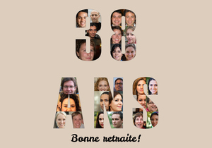 Poster personnalisé retraite - 38 ans de photos et vœux