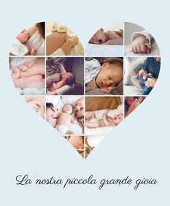 Crea la tua Collage Cuore Bambino - Il tuo piccolo grande amore Crea la tua Collage Cuore Bambino - Il tuo piccolo grande amore