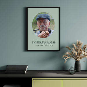 Crea la tua cornice commemorativa personalizzata e ricorda chi ami