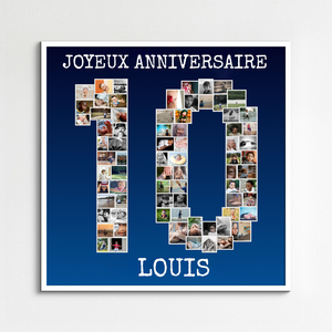 Créez une mosaïque photo en "10" pour aniversaires et célébrations Créez une mosaïque photo en "10" pour aniversaires et célébrations