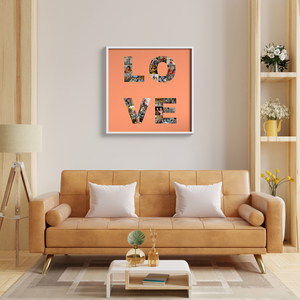Collage Photo LOVE Personnalisée pour Cadeaux Romantiques