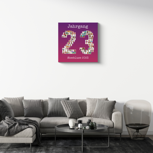 Abschluss-Collage mit Jahrgangszahl - Perfekt als Erinnerungsgeschenk!