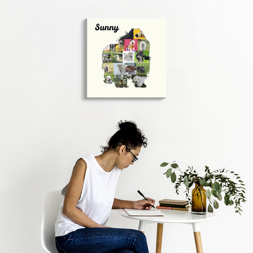 Crea la tua Collage Bolonka Zwetna: Personalizza foto e testo