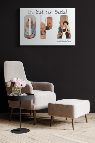 OPA Fotocollage auf Acrylglas – gestalte jetzt dein personalisiertes Geschenk für Opa