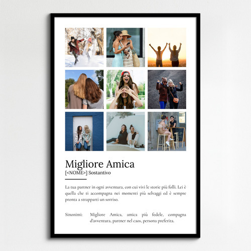 Poster Definizioni personalizzato "Bestie" - Personalizza con foto e testo!