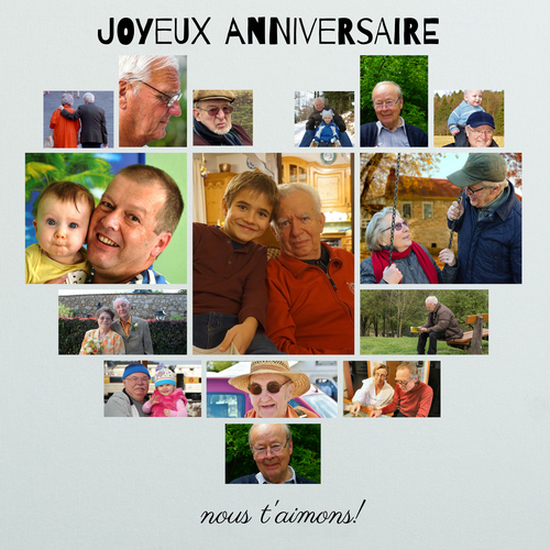 Créez un collage photo cœur personnalisé pour un souvenir unique