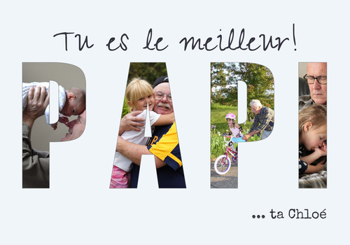 Collage Photo "OPA" en verre acrylique personnalisée – Cadeau parfait pour Grand-père
