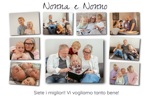 Collage Foto Nonni: Regala un Ricordo Speciale