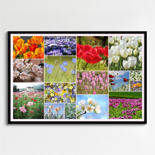 Blumen & Pflanzen Fotocollage – gestalte deinen Premiumdruck als Poster & Leinwand