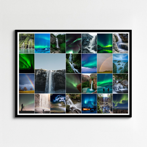 Crea collage foto natura: aurore, cascate, arcobaleni, temporali - stampa premium online