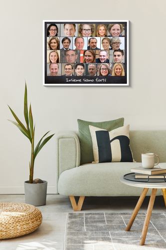 Crea la tua collage di squadra personalizzata per l'ufficio o eventi motivazionali!