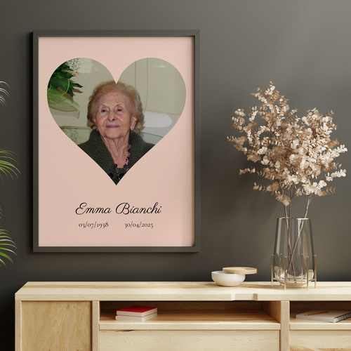 Collage Ricordo Cuore in Stampa di Alta Qualità per Te