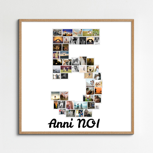 Crea Collage con 5 Foto: Festeggia Unioni o Compleanni in modo Unico!