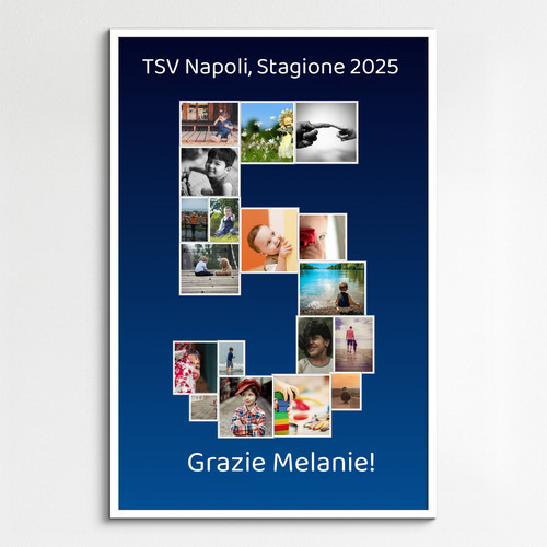 Crea la tua collage numero personalizzata per occasioni speciali!