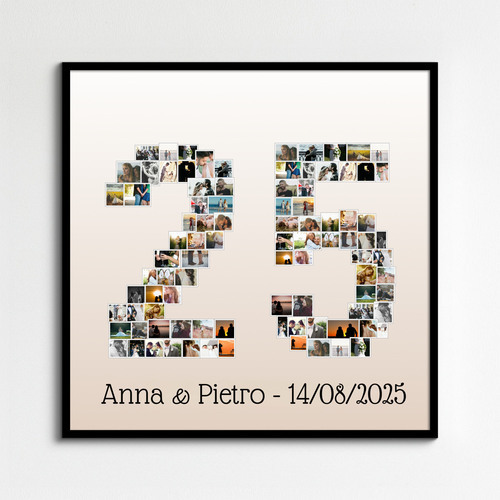 Crea la tua collage numero personalizzata per occasioni speciali!