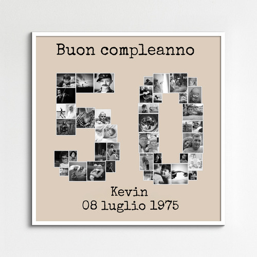 Crea la tua collage numero personalizzata per occasioni speciali!