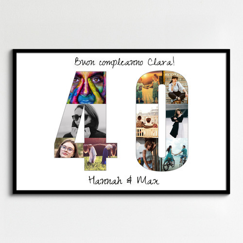 Crea la tua collage numero personalizzata per occasioni speciali!