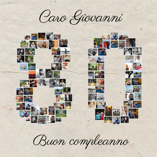 Crea una collage '80' con tue foto per un compleanno indimenticabile!