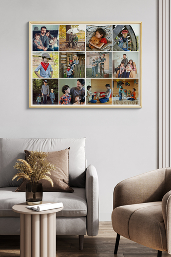 Crea la tua Collage Raster Elegante: Rendi unici i tuoi ricordi di famiglia