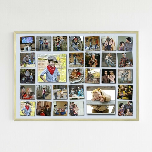 Mosaique avec photos mises en valeur de l album de famille