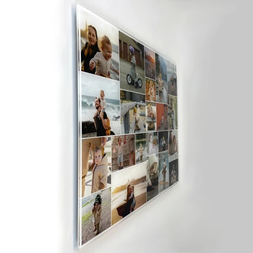 Photocollage sur verre acrylique : Mur